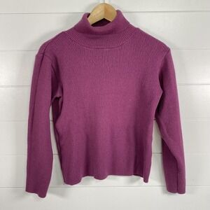 Blarney Woollen Mills Sweater Womens Medium Turtleneck Wool Blend Knit Made